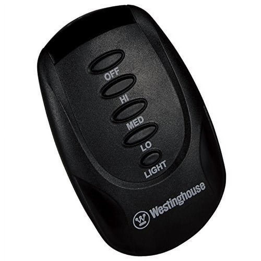 Black Wireless Ceiling Fan and Light Remote Control