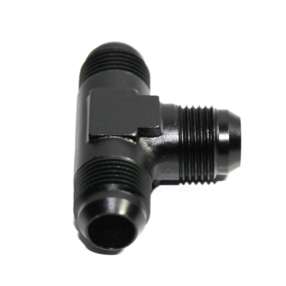 BLACK Male Flare T Fitting Adapter 3-Way AN10 10-AN Male to 2X AN10 10-AN Male BLACK Male Flare T Fitting Adapter 3-Way AN10 10-AN Male to 2X AN10 10-AN Male