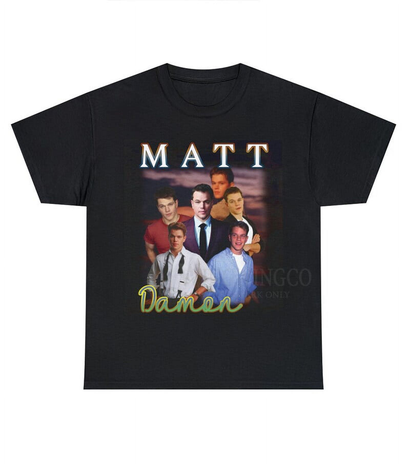 [BLACK] Matt Damon Vintage Bootleg Tee
