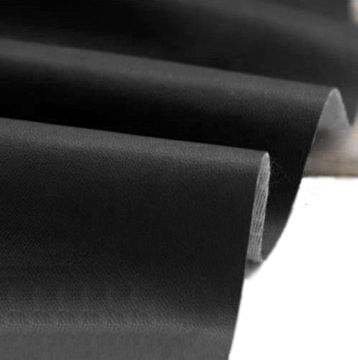 BLACK NEW Skin Vinyl 54" Wide Faux Leather Great for Upholstery & Bags Sold by the Yard not Stretch