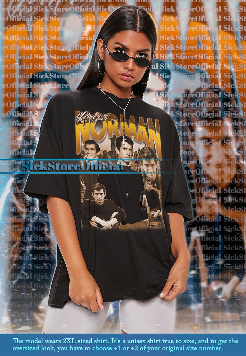 [BLACK] NORMAN BATES Vintage Shirt, Norman Bates Psycho 1960 Tshirt