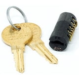 (BLACK) Office Furniture Replacement Lock Core Kit Includes 2 Keys for ...