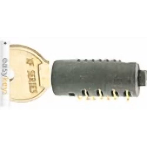 (BLACK) Office Furniture Replacement Lock Core Kit Includes 2 Keys for Steelcase XF1016