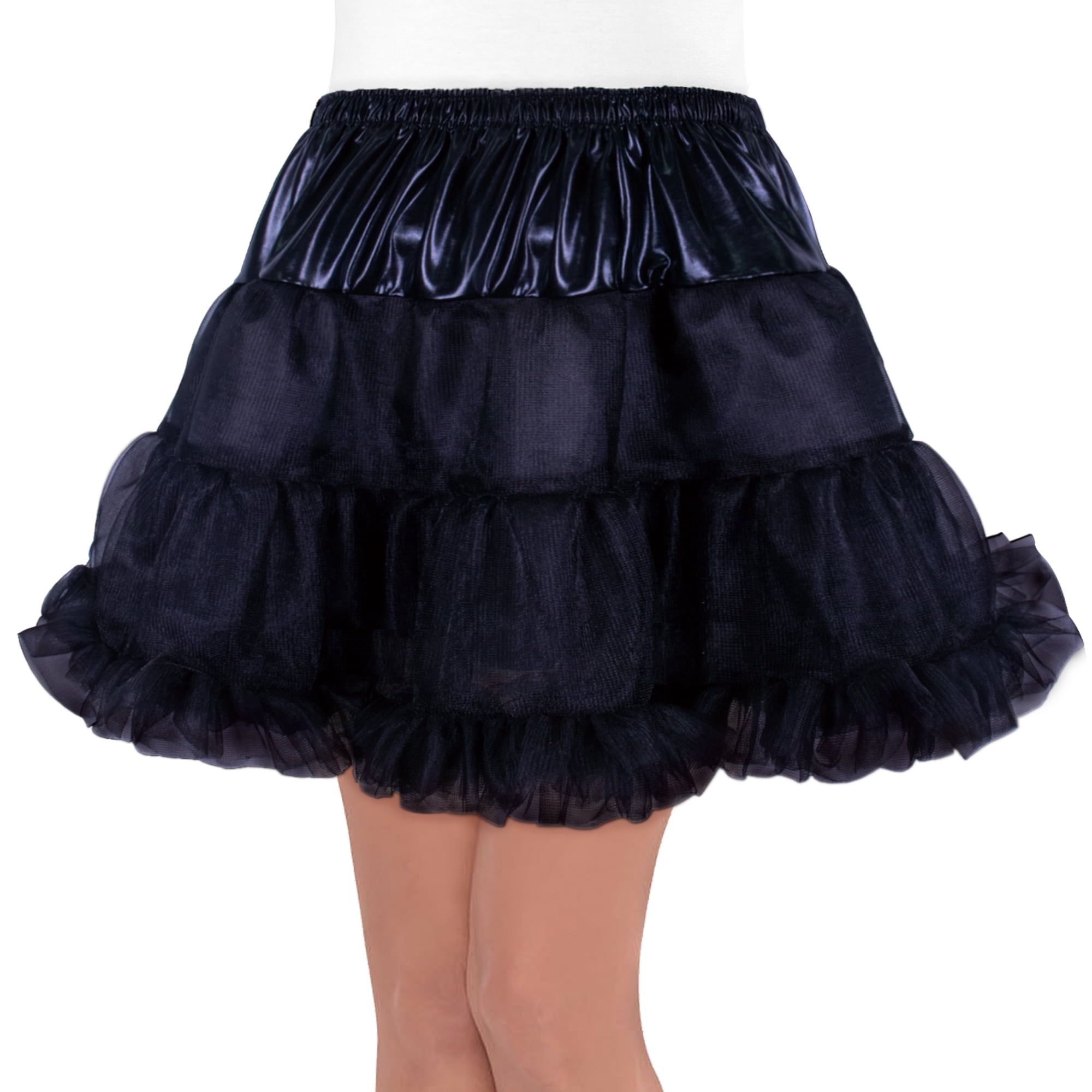 Petticoat Costume Accessory for Adults, Black, L/XL, Halloween by Way To Celebrate