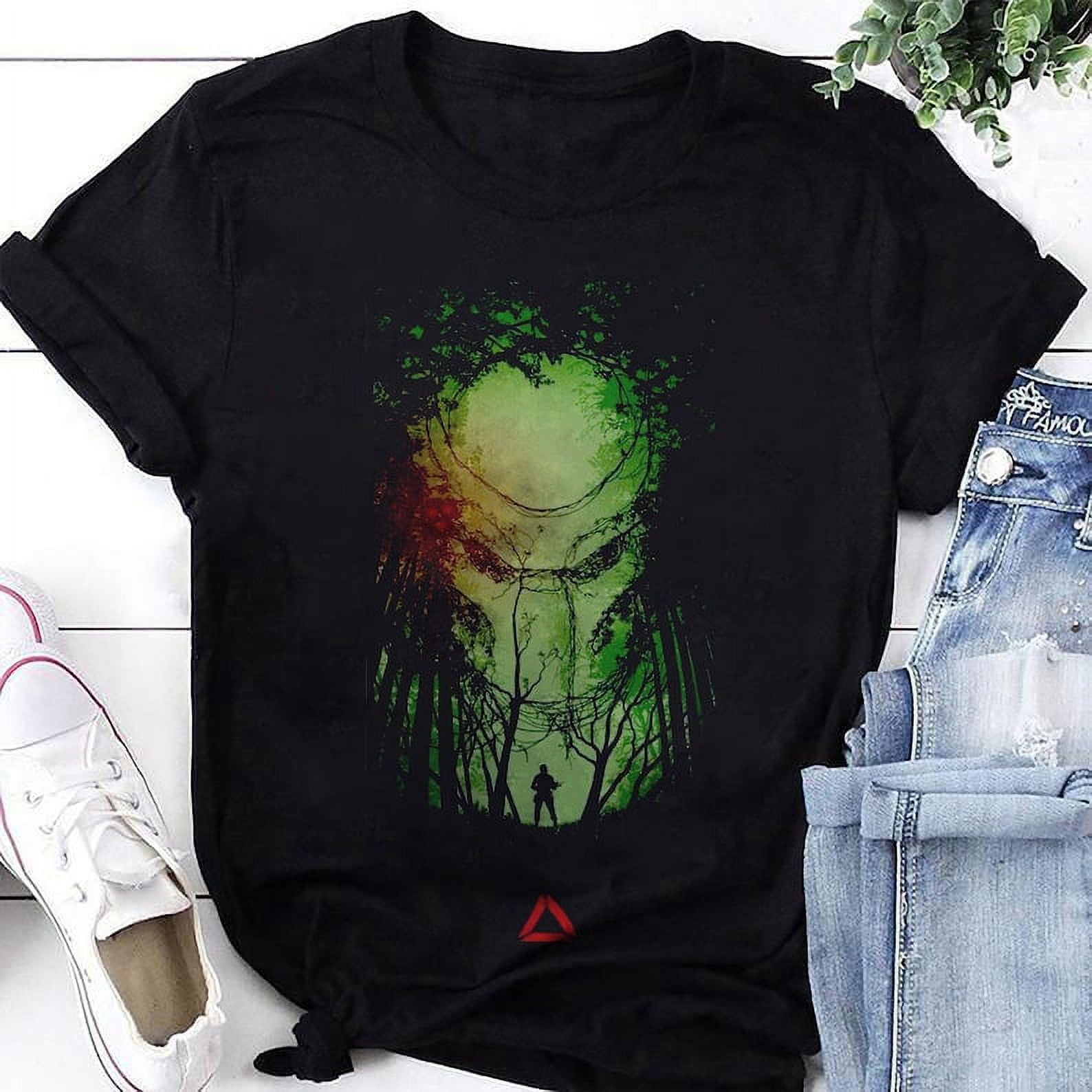 Long Sleeve Predator Print Urban Ribbed Top