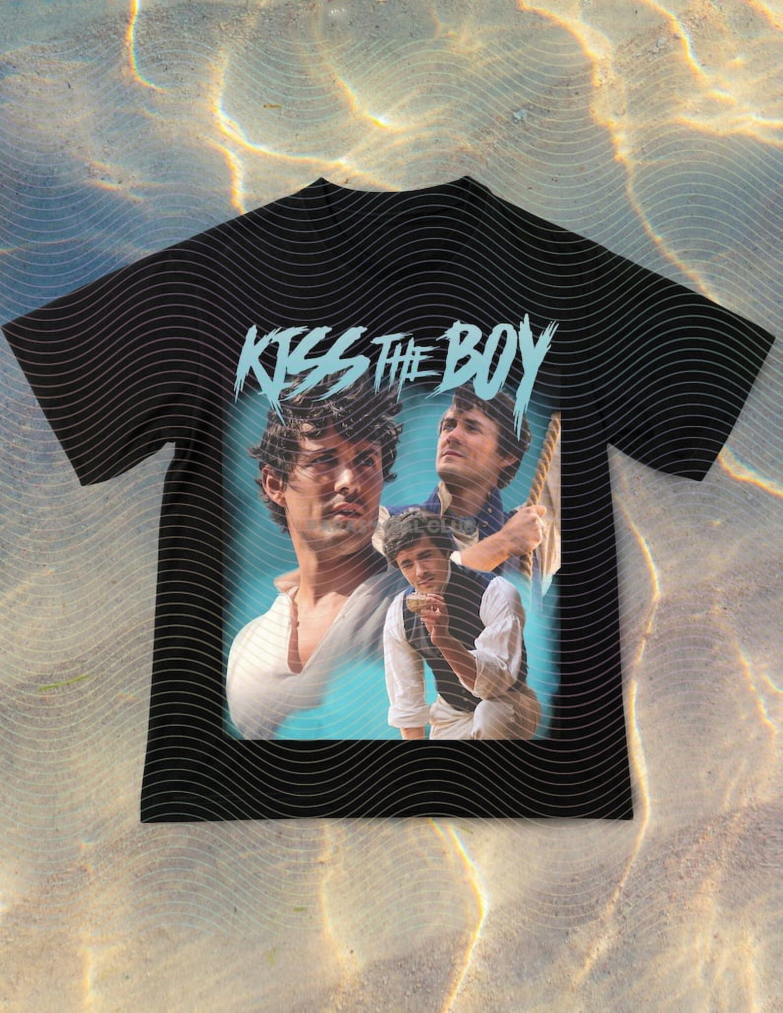 [BLACK] Prince Eric Shirt Kiss The Boy Jonah Hauer King Actor 90s