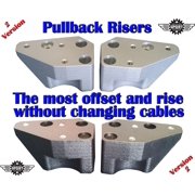 BLACK Pullback Risers Kawasaki Concours 14