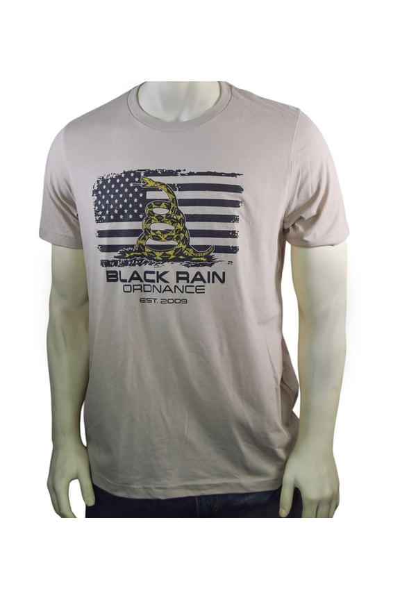 Tagless American Flag Gadsden Don't Tread on Me Logo Premium Unisex T-Shirt Desert Tan(Small)