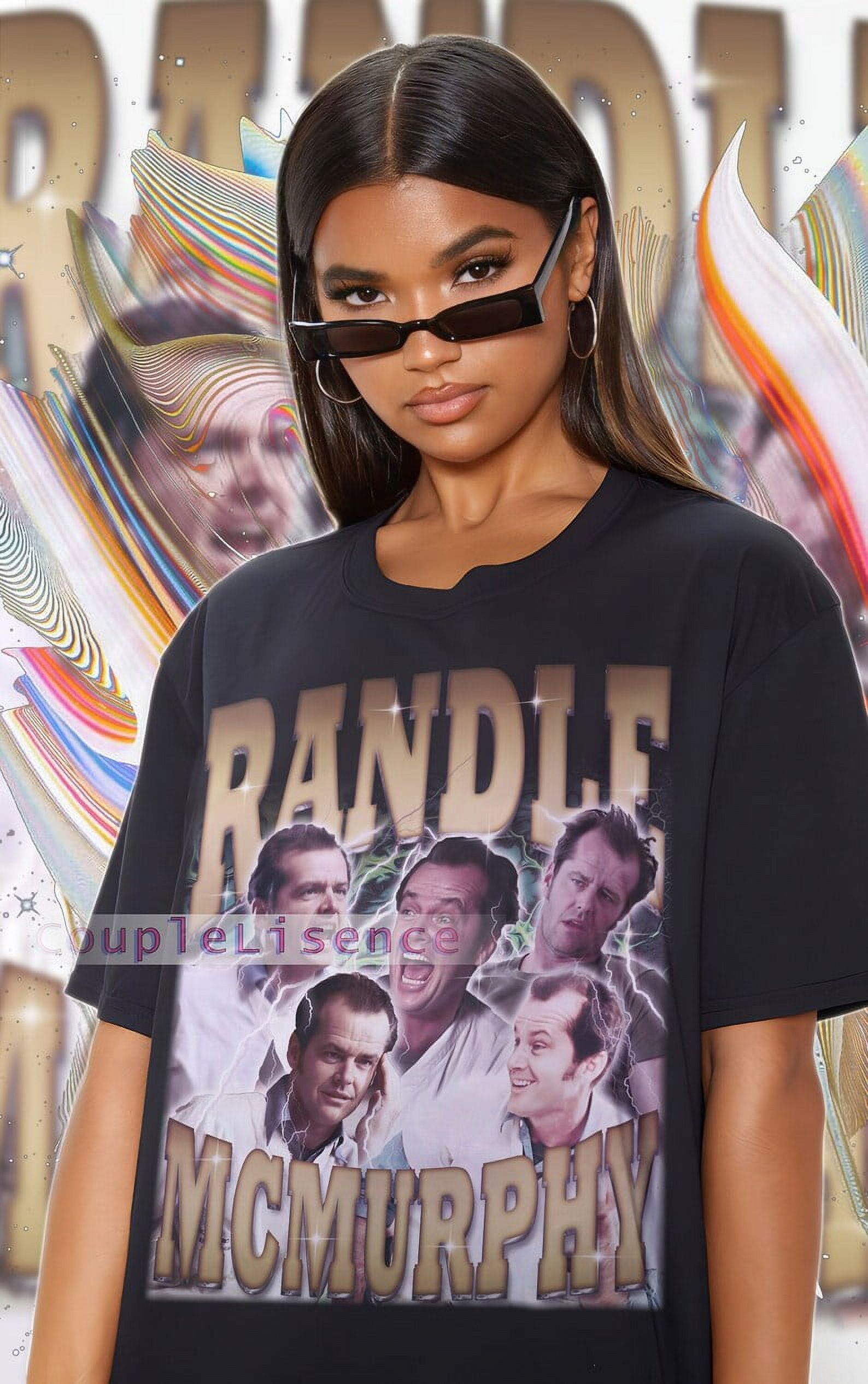 [BLACK] RANDLE MCMURPHY Vintage Shirt Randle Murphy One Flew Over the