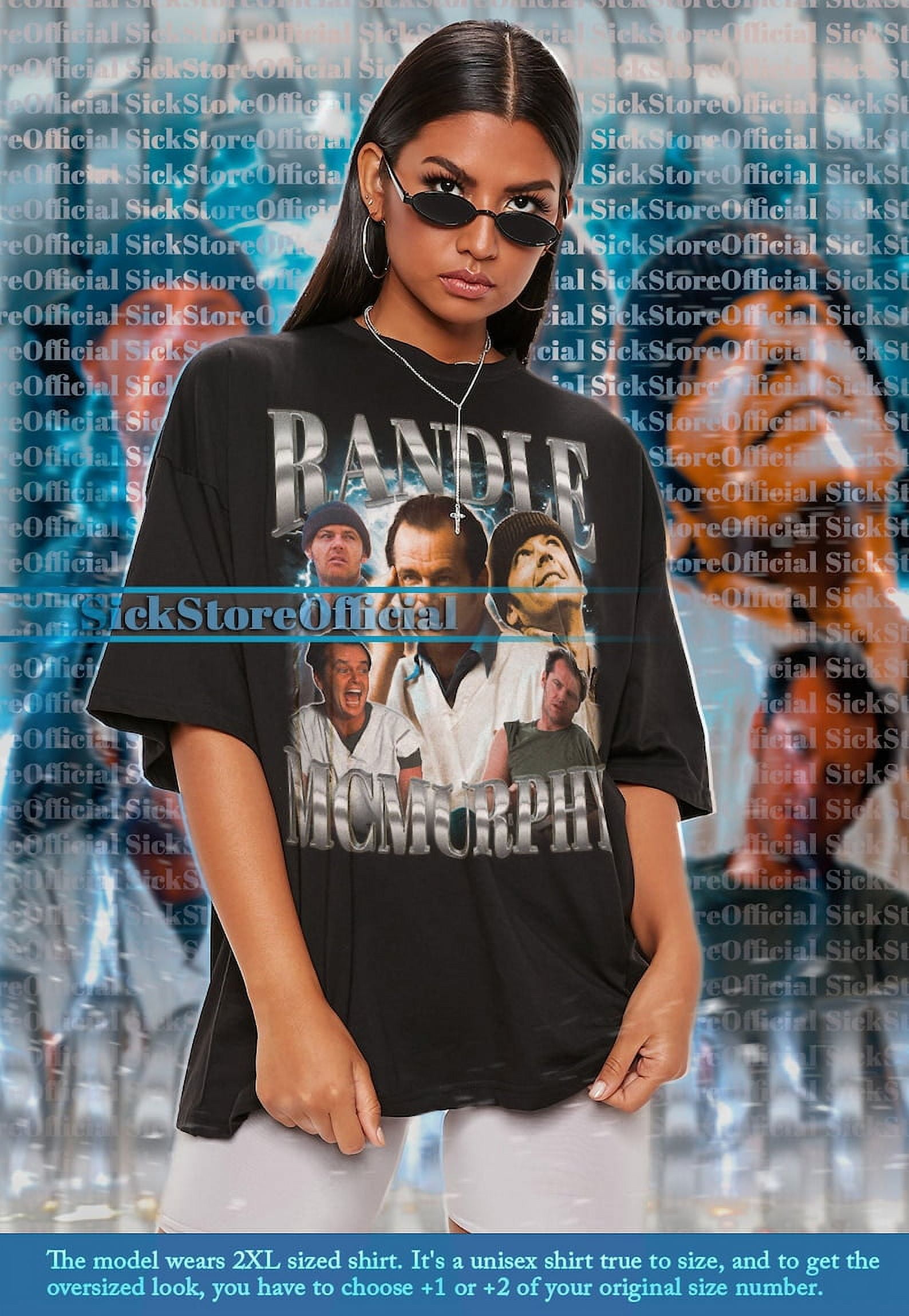 [BLACK] RANDLE MCMURPHY Vintage Shirt, Randle Murphy One Flew Over the