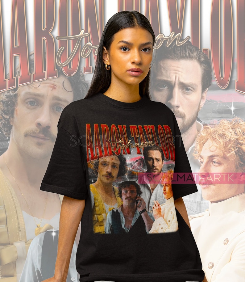 [BLACK] Retro Aaron Taylor Johnson Shirt, Aaron Taylor Johnson ...