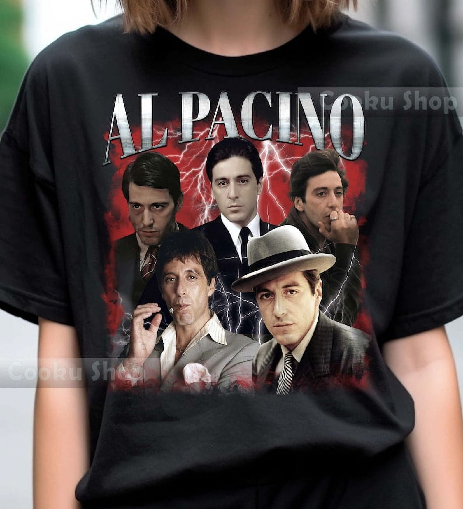 T-shirt Al Pacino "Le Parrain" - American Apparel 100% Coton - Plusieurs Tailles (S, M, L, XL)
