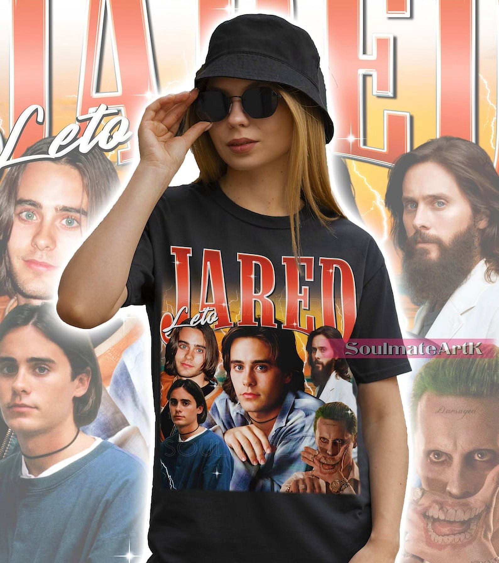 [BLACK] Retro Jared Leto Shirt, Vintage Jared Leto Tshirt, Homage ...