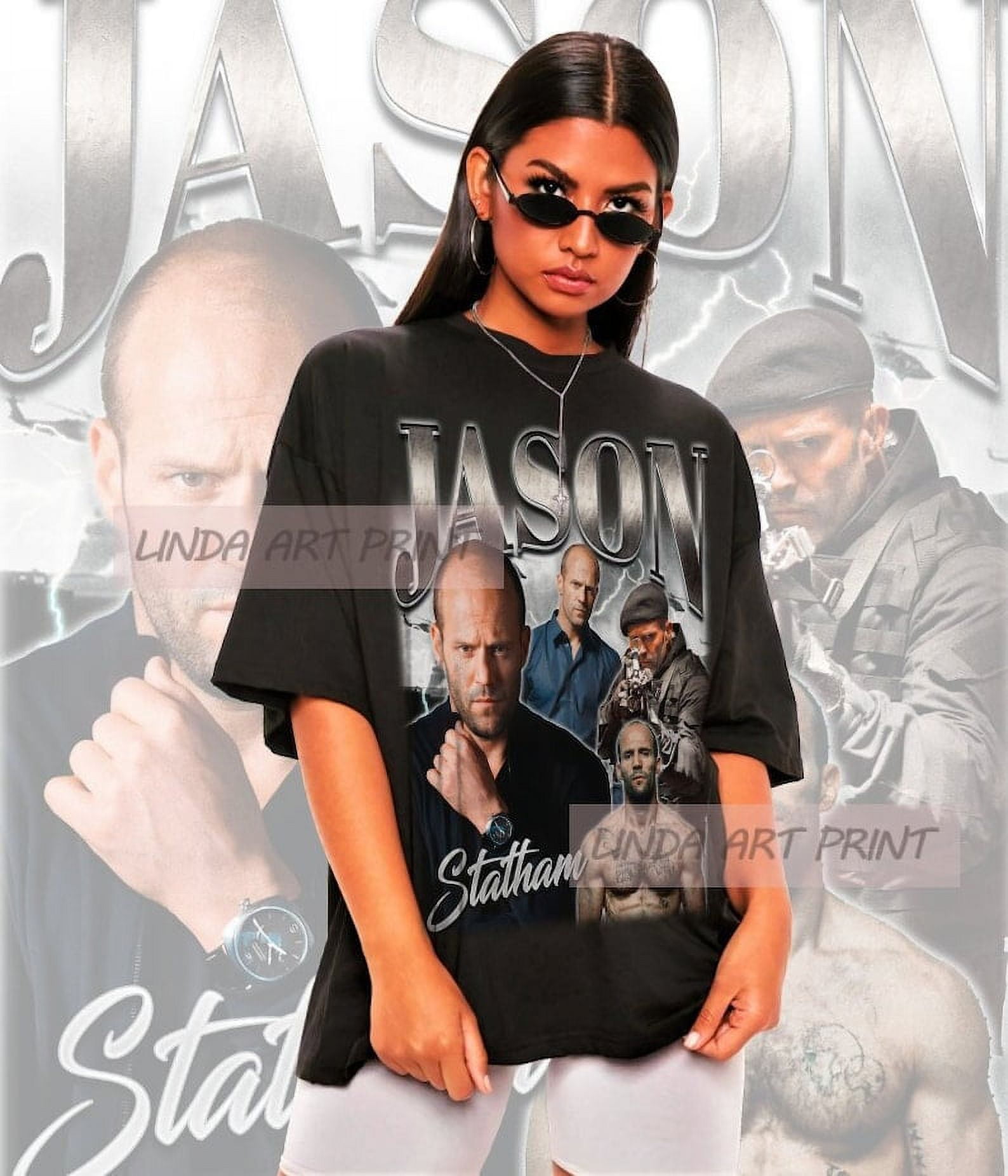 [BLACK] Retro Jason Statham Shirt - Jason Statham Tshirt,Jason Statham ...