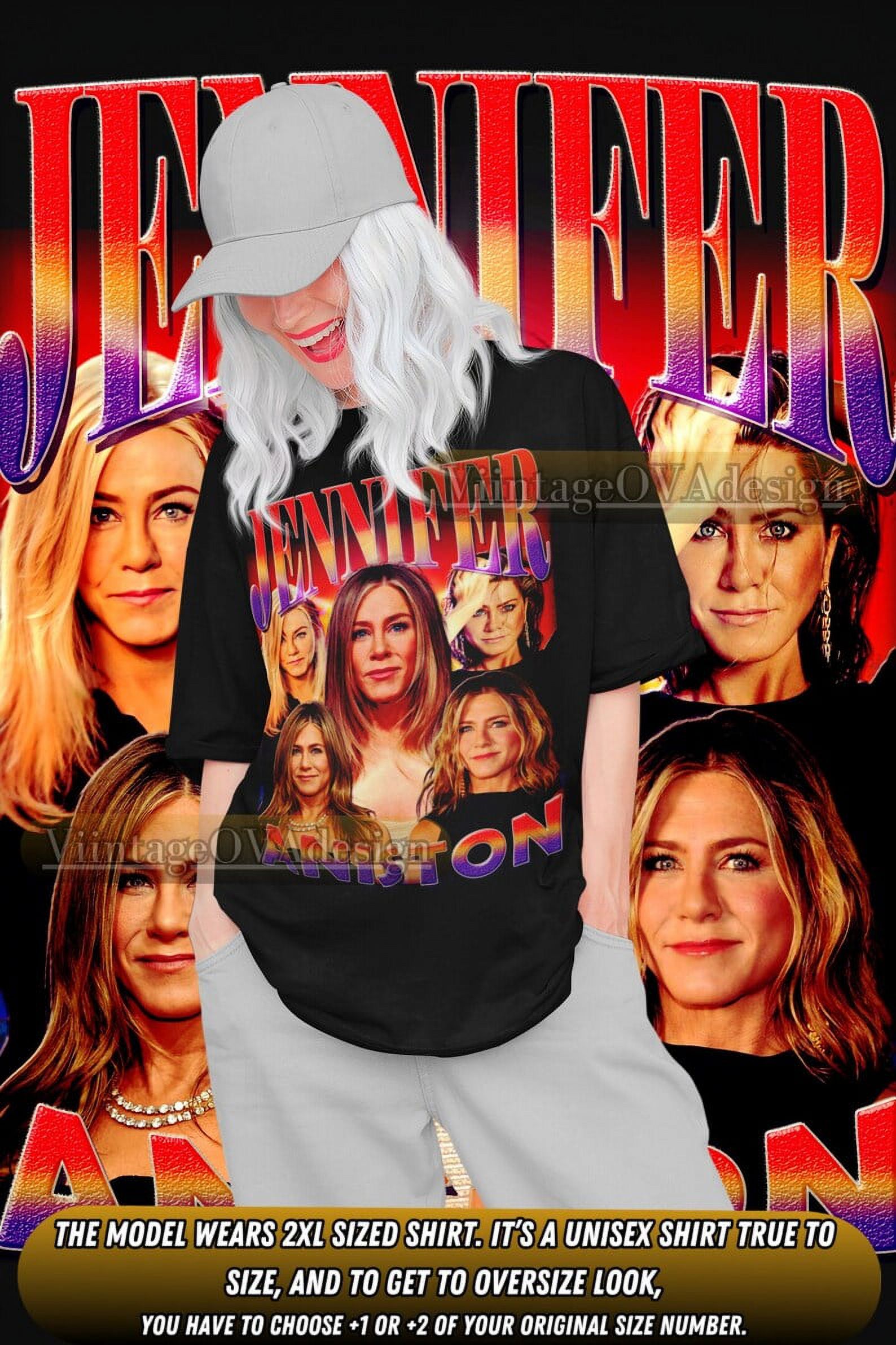 [BLACK] Retro Jennifer Aniston Shirt - Walmart.com