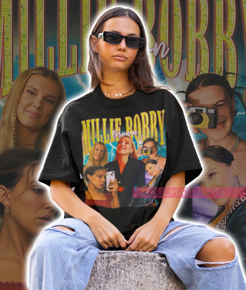 [BLACK] Retro Millie Bobby Brown Shirt, Vintage Millie Bobby Brown