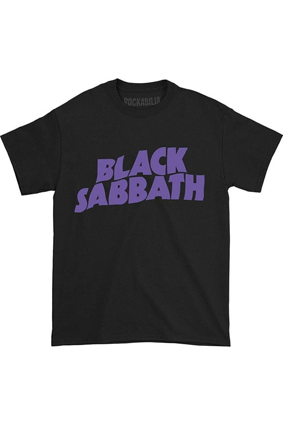 BLACK SABBATH Classic Purple Logo T-Shirt L