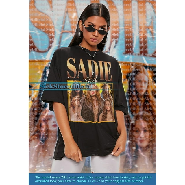 [BLACK] SADIE SINK Vintage Shirt, Sadie Sink Homage Tshirt, Sadie Sink