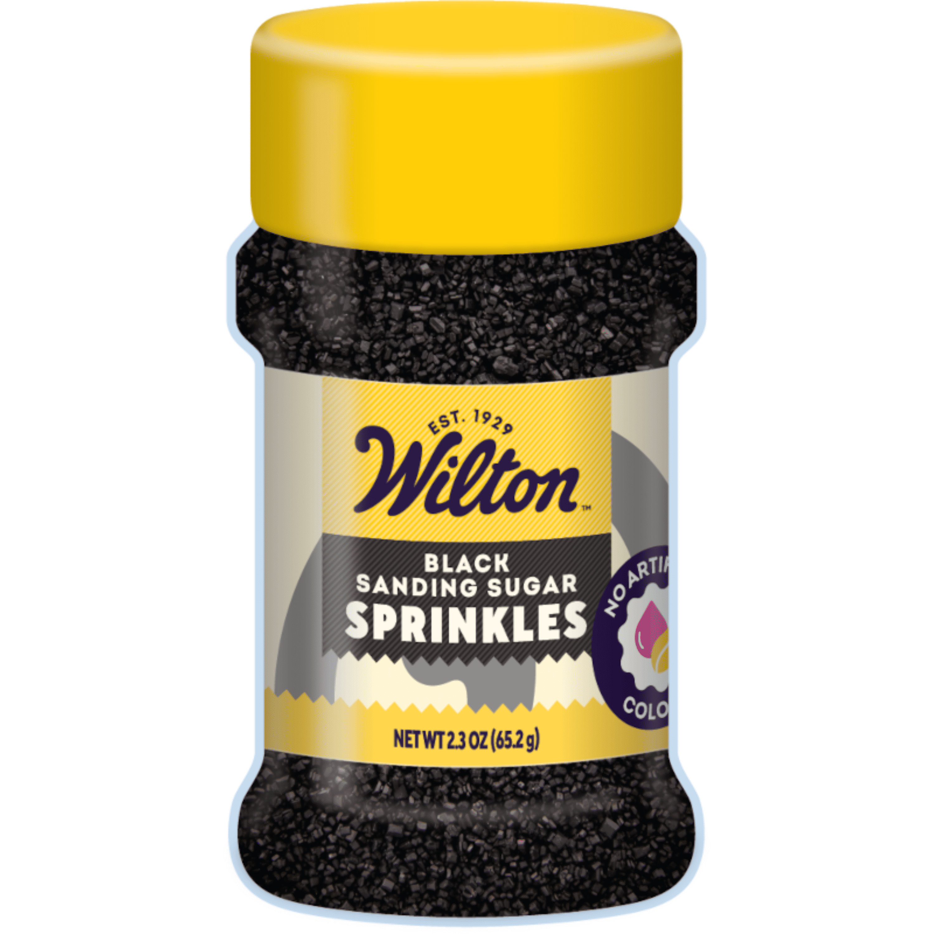 Wilton Black Sanding Sugar Edible Sprinkles 2.3 oz. Bottle