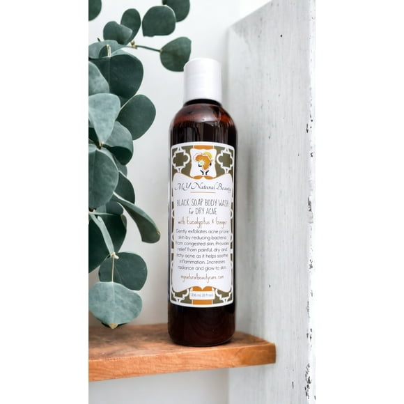 BLACK SOAP BODY WASH | for DRY ACNE - 8 oz.