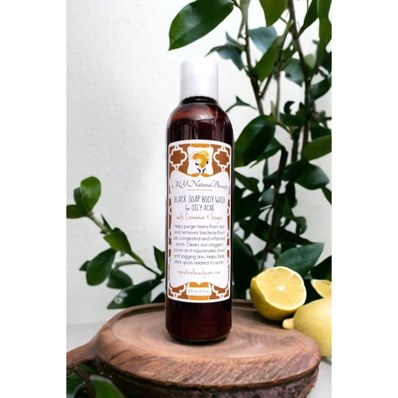 BLACK SOAP BODY WASH | for OILY ACNE - 8 oz.