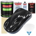 thumbnail image 1 of BLACK SPARKLE METALLIC Low Voc Urethane Basecoat/Premium Clearcoat Car Auto Paint Complete FAST Gallon Kit, 1 of 4