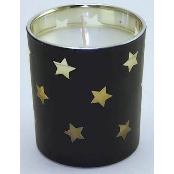 BLACK STARS Courtneys Candles 10 oz Limited Edition Scented Jar Candle - CINNAMON ORANGE SPICE