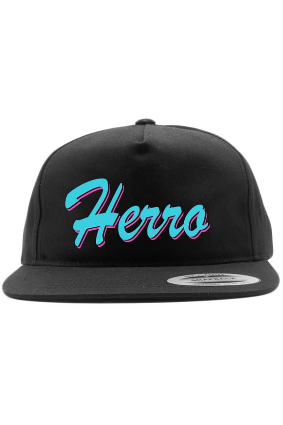 BLACK Snapback Heat Tyler Herro Vice City Logo Hat