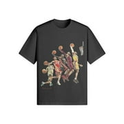 PRINTNEST BLACK T-SHIRT Evolution of Lebron James