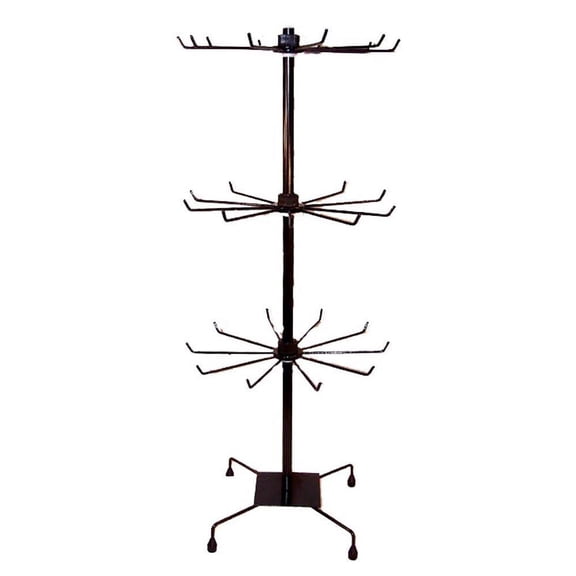 BLACK TALL 29 INCH METAL WIRE SPINNING COUNTER DISPLAY RACK organizer holder new