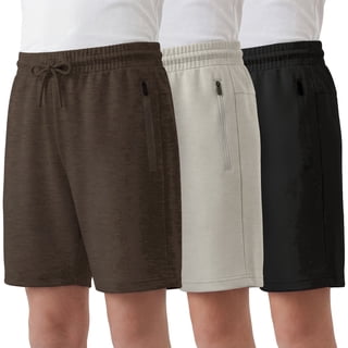 Pure Champ Boys Athletic Shorts 3 Pack Active Boys Shorts Youth kids Elastic Waist With Zipper Pockets Toddler-18