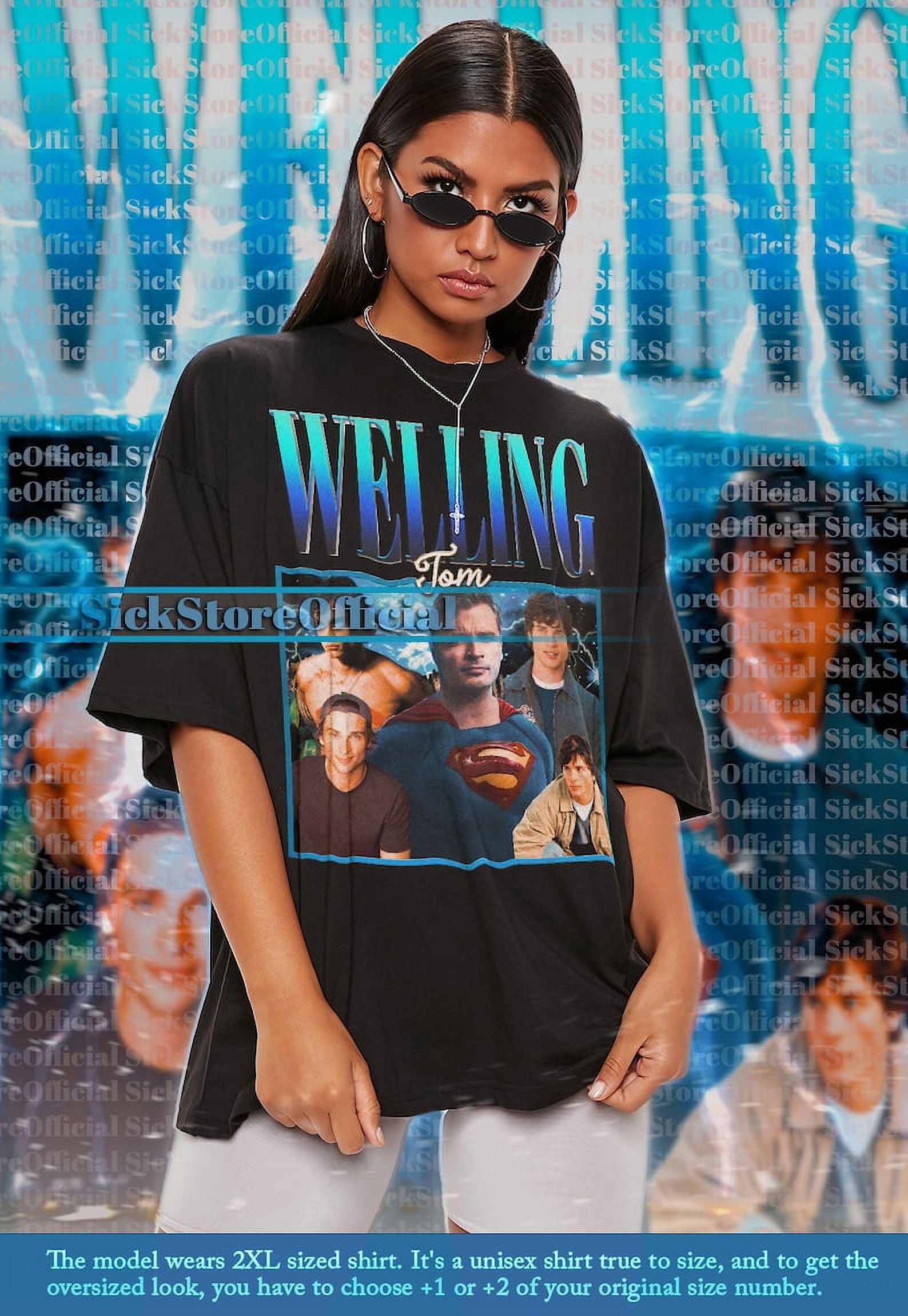 [BLACK] TOM WELLING Vintage Shirt, Tom Welling Homage Tshirt, Tom ...