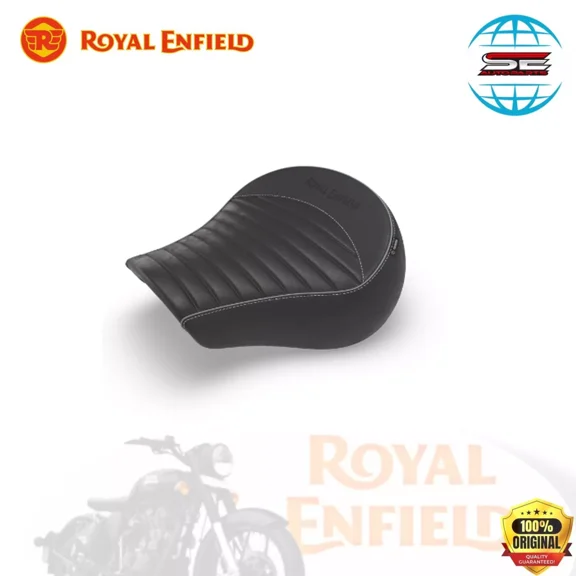 BLACK TOURING RIDER SEAT FOR ROYAL ENFIELD CLASSIC 350