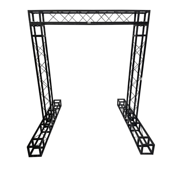 BLACK TRUSS ARCH KIT 6.56 FT Width Mobile Portable DJ Lighting System Metal Arch