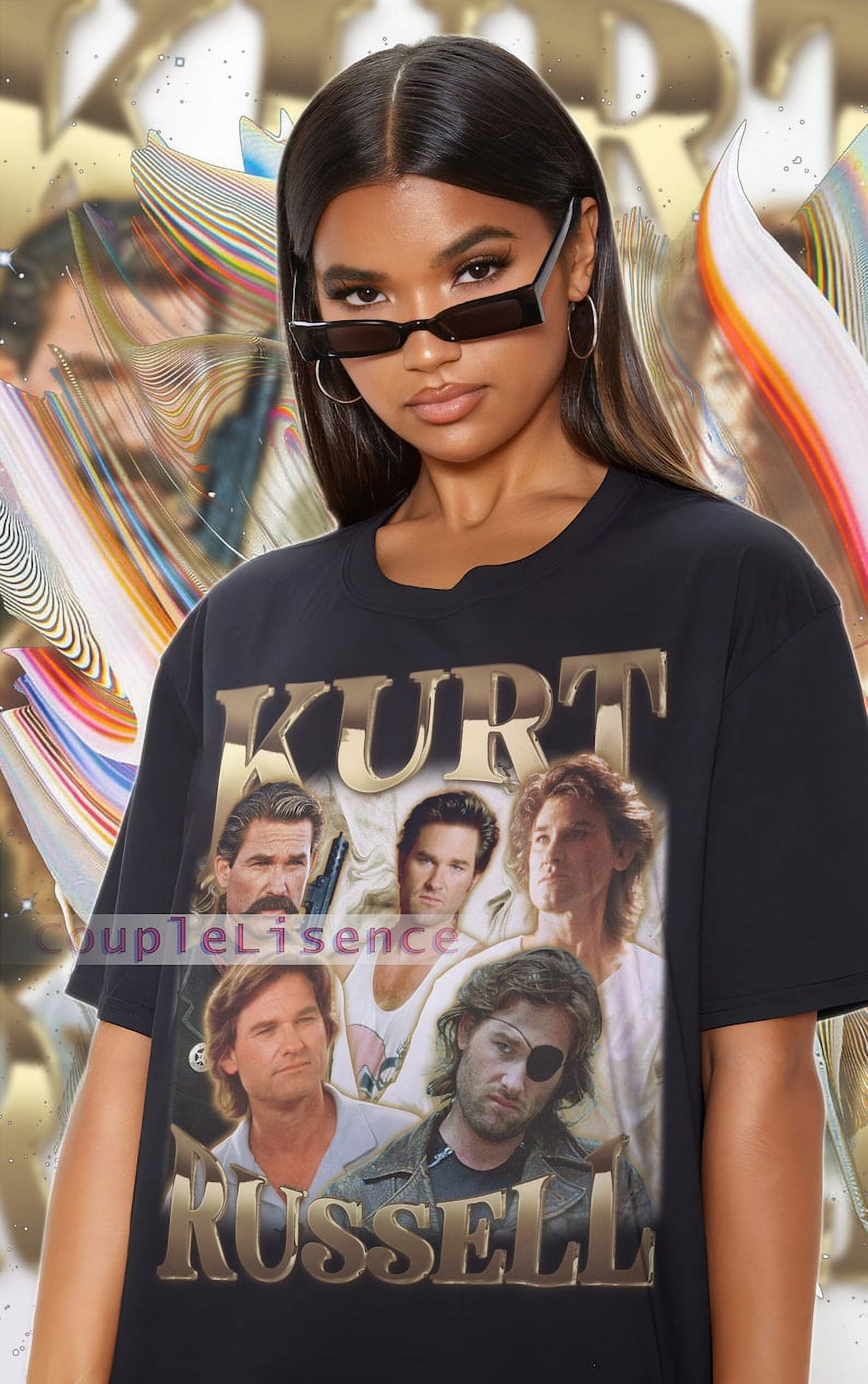 [BLACK] TV Show KURT RUSSELL Vintage Shirt Kurt Russell Homage Retro