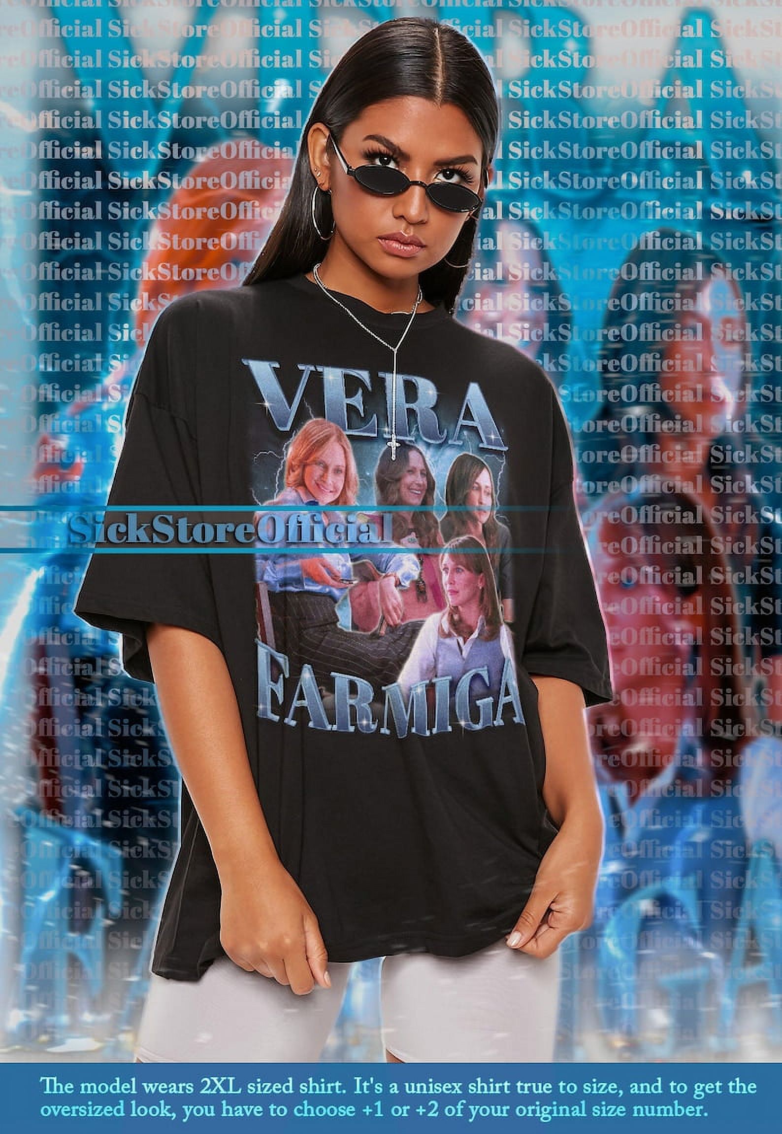 [BLACK] VERA FARMIGA Vintage Shirt, Vera Farmiga Homage Tshirt, Vera