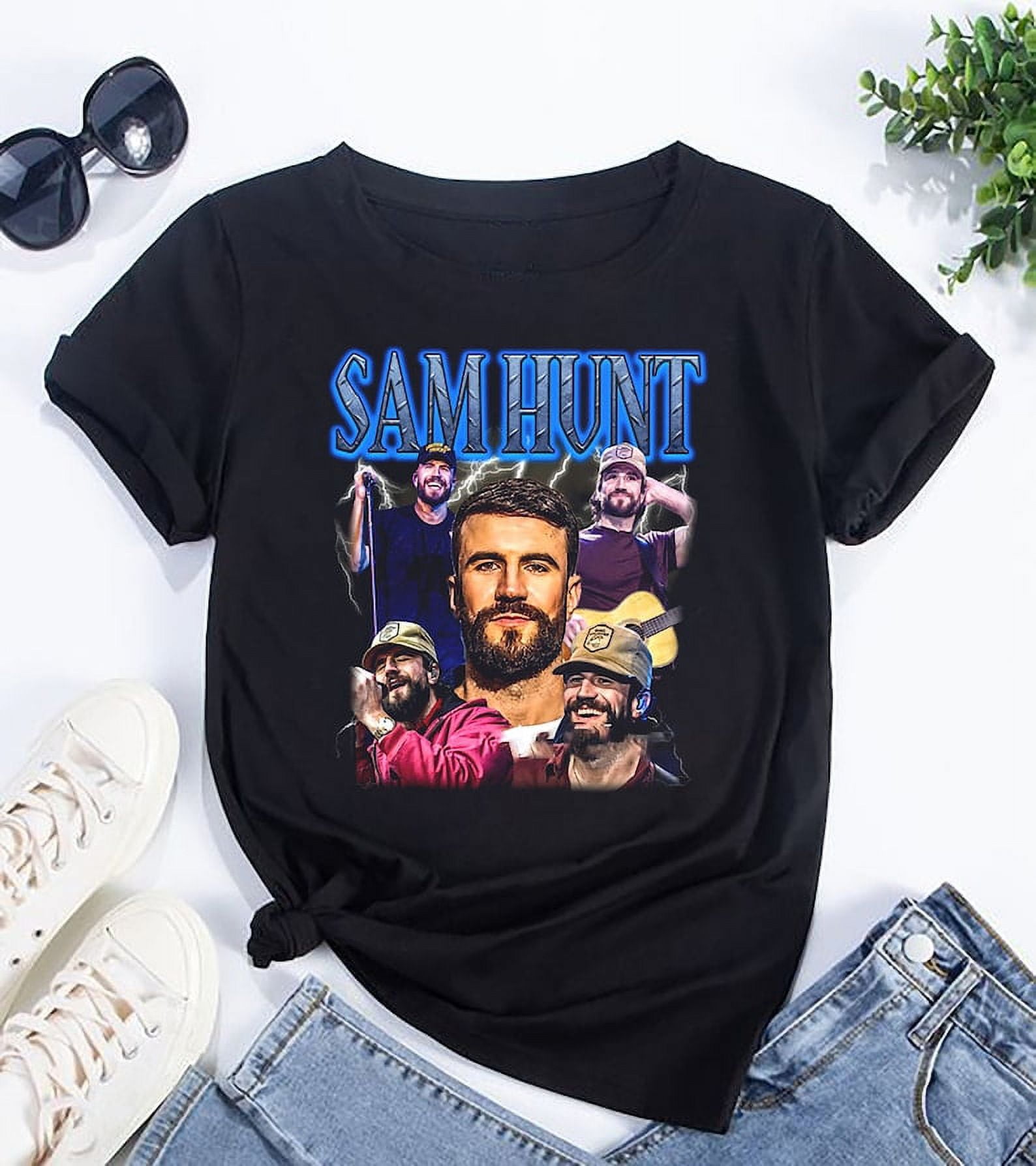 [BLACK] Vintage Sam Hunt Bootleg Shirt