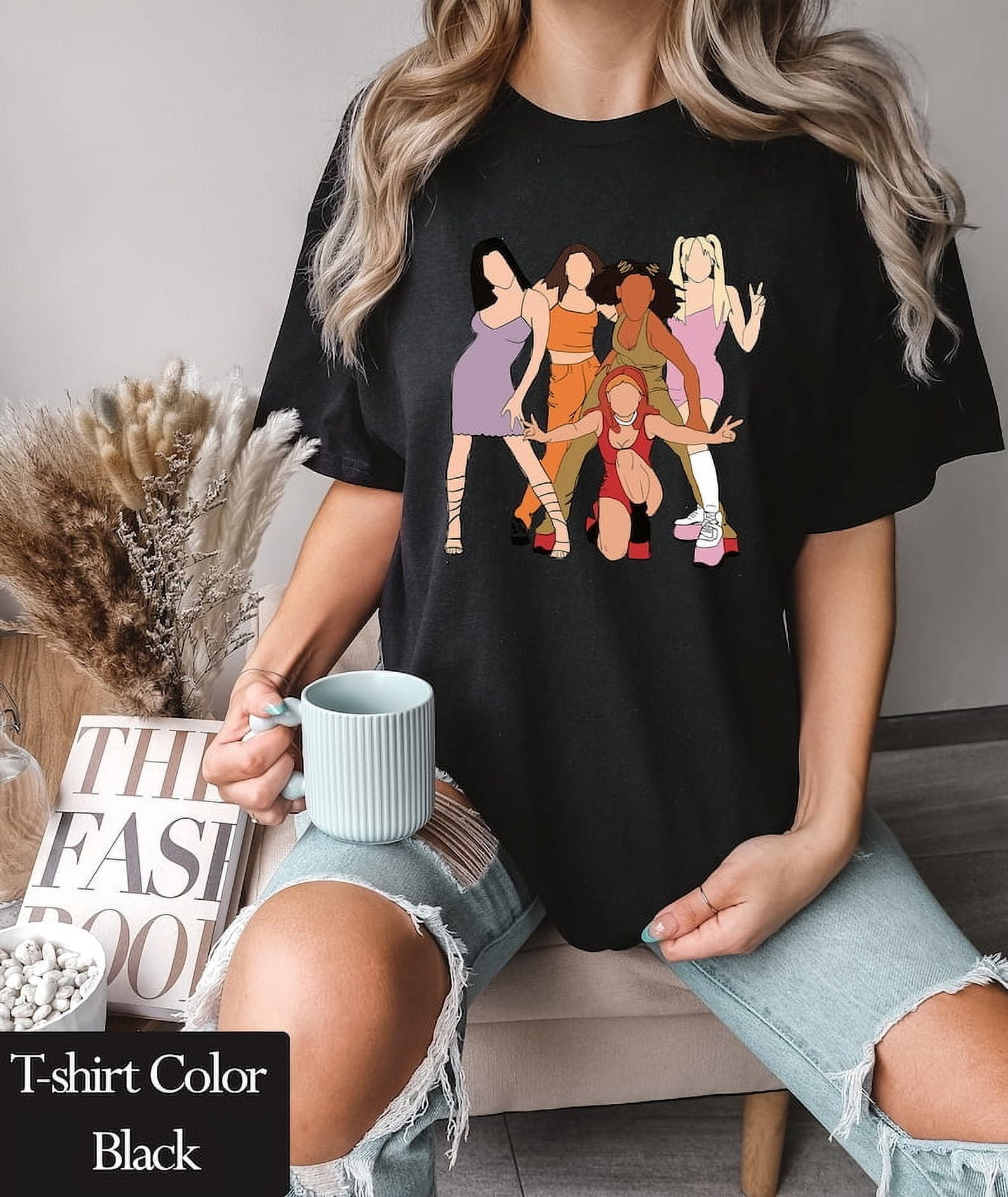 [BLACK] Vintage Spice Girls Tshirt 90s Nostalgia Gifts For Teenage