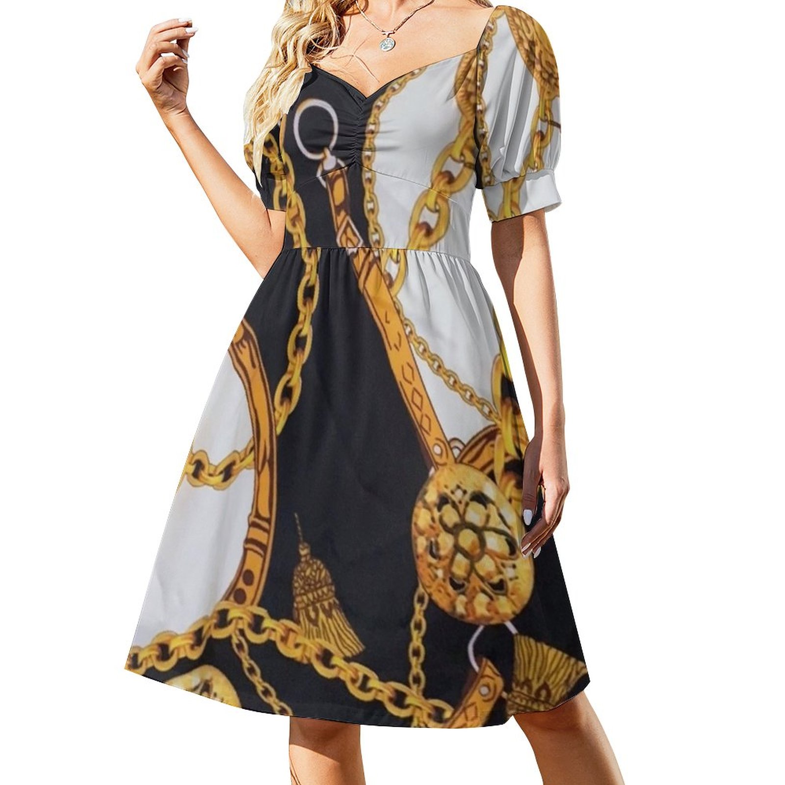 black and gold dress gown Treasures of NYC main image 0