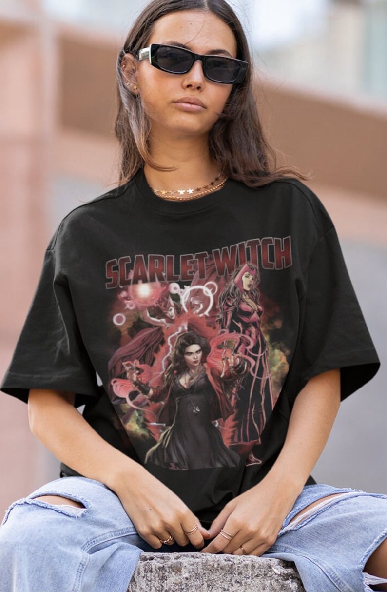 [BLACK] Wanda Maximoff Scarlet Witch Tshirt