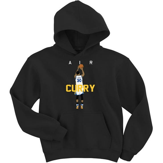 BLACK Warriors Air Steph Curry Hooded Sweatshirt ADULT