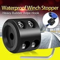thumbnail image 1 of BLACK Winch Cable Hook Stopper Rope Rubber Line Saver Winch Bump Stop, 1 of 4