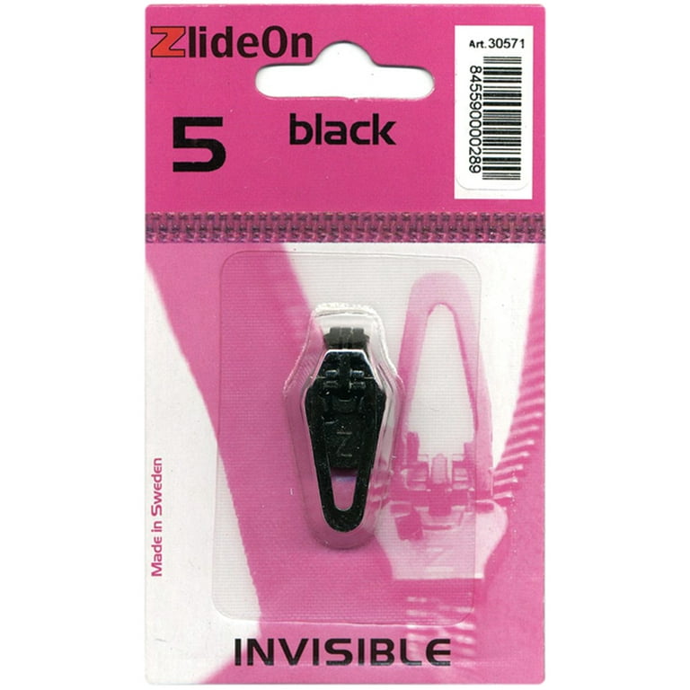 ZlideOn ZIPPER Pull Replacements Invisible 5 Black 845590000289 for sale  online