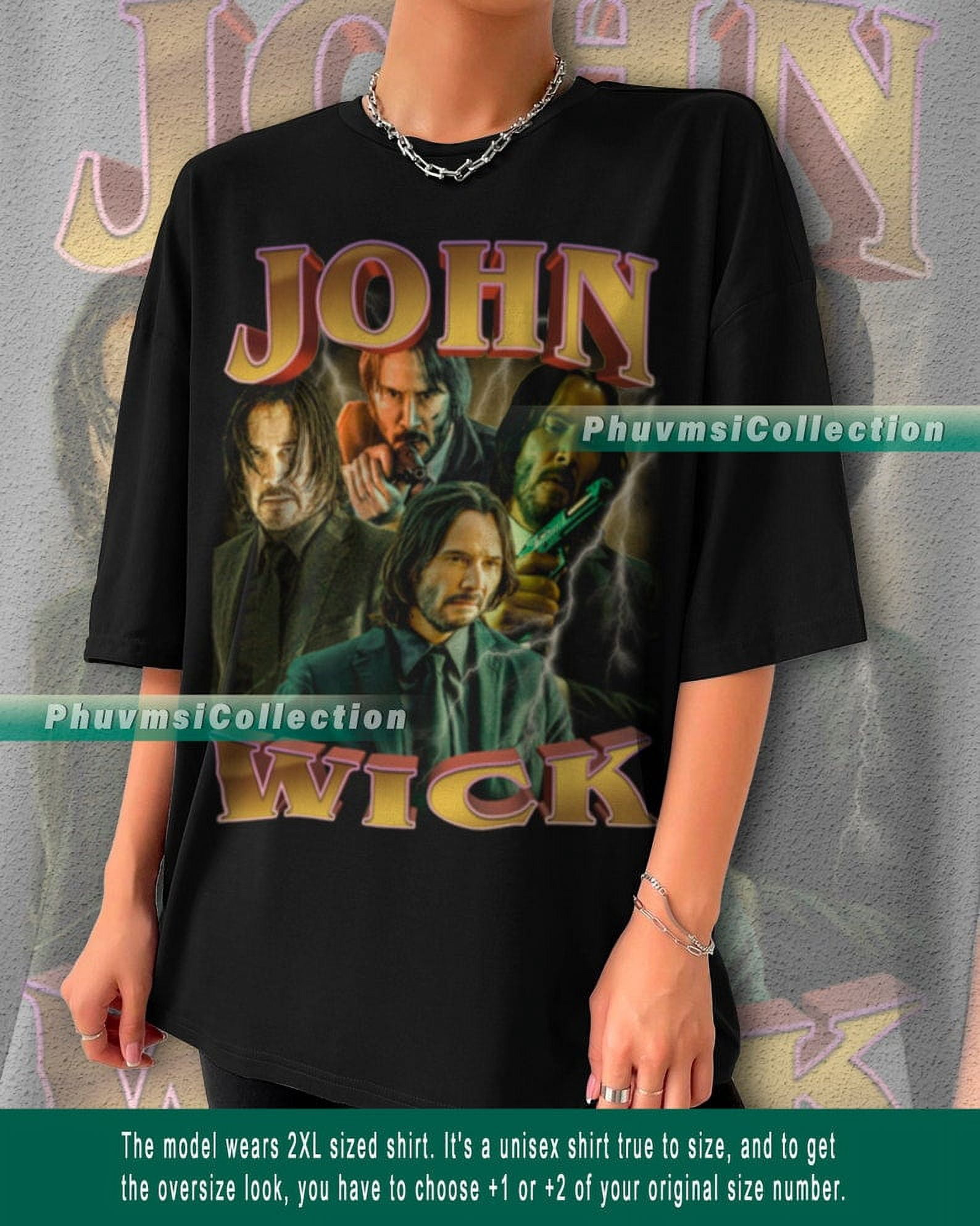 [BLACK] limited Edition Special Keanu Reeves Shirt Movie Characters