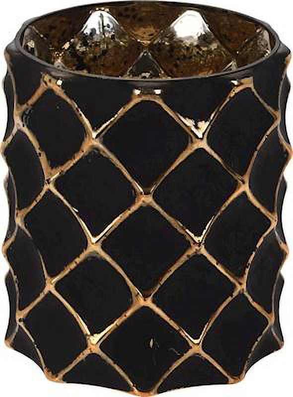 BLACK with GOLD DIAMOND Courtneys Candles 40 oz Limited Edition Scented Jar Candle - OPIUM