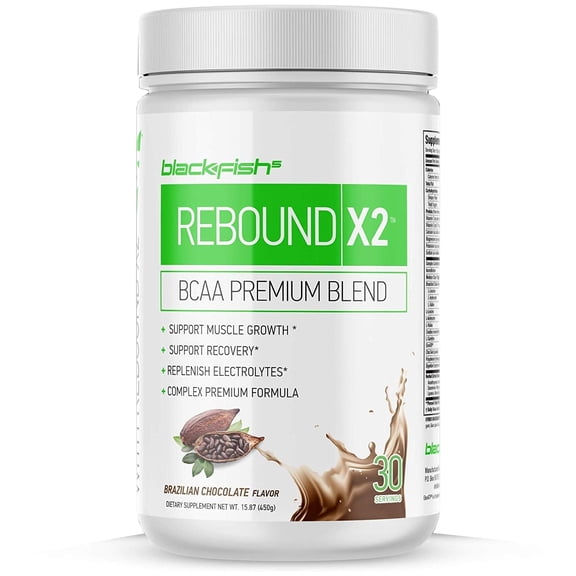 BLACKFISH5 Muscle Recovery Powder, Brazilian Chocolate - 30 Servings (450g)