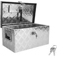 BLACKHORSERACING 20 Inch Aluminum Truck Tool Box with Side Handle and