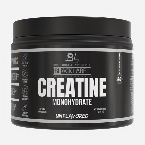 BLACKLABEL Supplements Creatine Monohydrate - 60 Servings