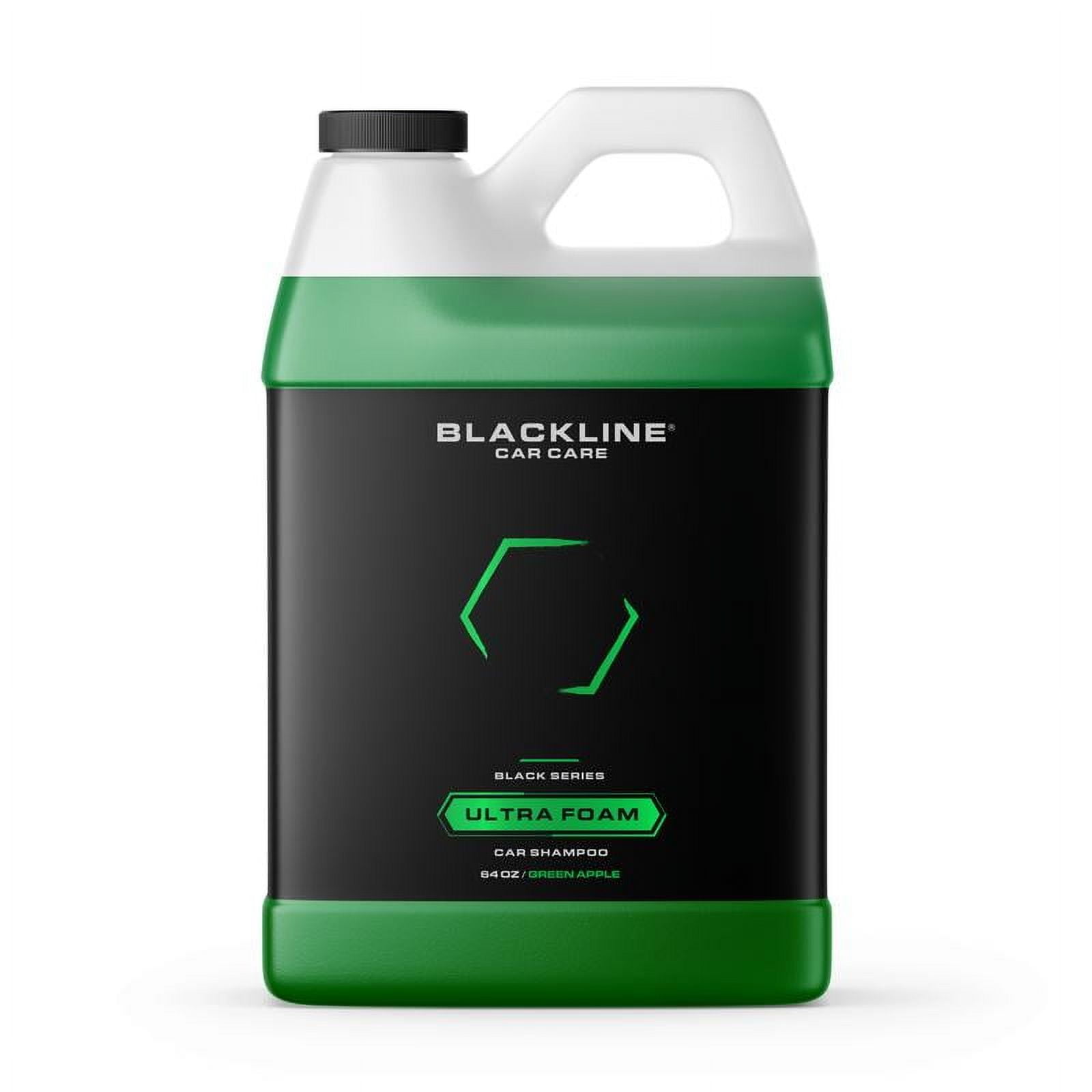 BLACKLINE ULTRA FOAM - High-Foaming pH-Neutral Car Soap - Perfect for Foam Cannons & Bucket Washes, Green Apple Scent, Safe on All Vehicle Finishes