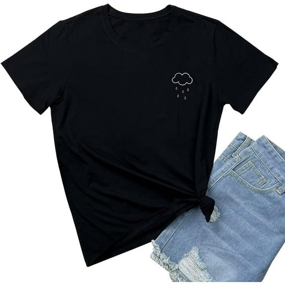 BLACKMYTH Women Cute Tees Graphic Casual T Shirts